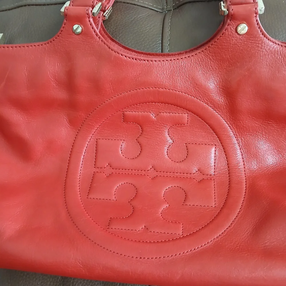 Tory Burch Bombe Leather Top Handle Tote‎